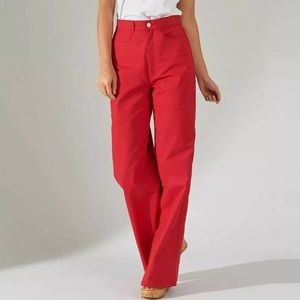 ✨THE SCRIPT✨Nicola High Waisted Pants in Red